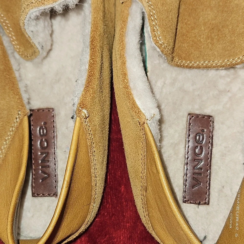 MenVinceMen's Gino-2 Shearling Slip On Moccasins Size 9
